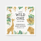 Serviette En Papier Wild One Jungle Safari Baby shower Party (Devant)