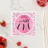 Serviette En Papier Wild One Leopard Jungle Safari 1er anniversaire (En situation)
