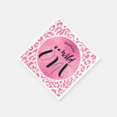 Serviette En Papier Wild One Leopard Jungle Safari 1er anniversaire (Coin)