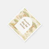 Serviette En Papier Wild One Neutral Safari First Birthday (Coin)