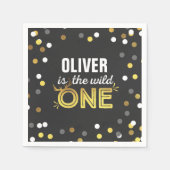 Serviette En Papier Wild One Party Napkin Modern Wild One Party (Devant)