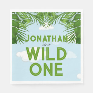 Serviette En Papier Wild One Safari Jungle Party Papier serviettes