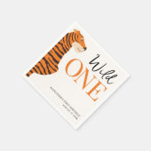 Serviette En Papier Wild One Tiger 1er anniversaire (Coin)