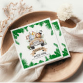 Serviette En Papier Wild One Tropical Jungle Safari Anniversaire
