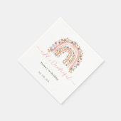 Serviette En Papier Wild & Onedering Fleur sauvage Rainbow 1er anniver (Coin)