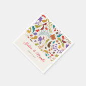 Serviette En Papier Wild Rose Woods Exotic Flower Garden Mariage (Coin)