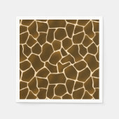 Serviette En Papier Wild Safari Natural Giraffe Imprimer (Devant)