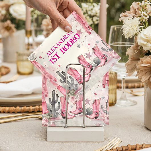 Serviette En Papier Wild West 1st Rodeo Birthday