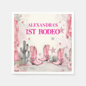 Serviette En Papier Wild West 1st Rodeo Birthday (Devant)