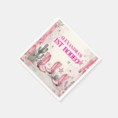 Serviette En Papier Wild West 1st Rodeo Birthday (Coin)