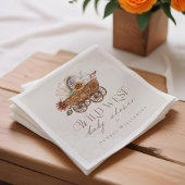 Serviette En Papier Wild West Country Western Floral Wagon Baby shower