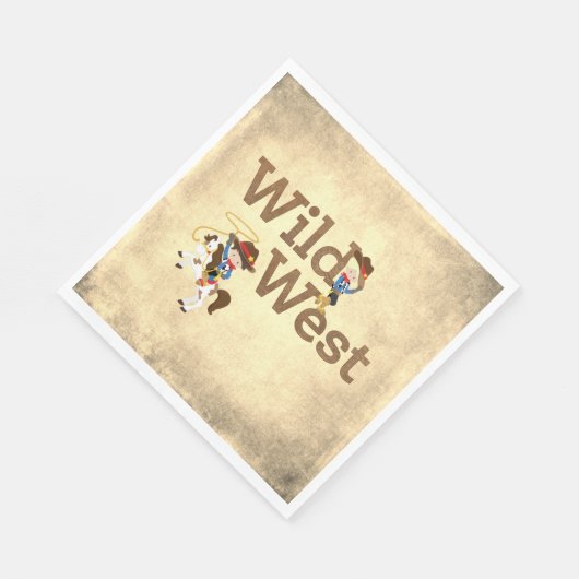Serviette En Papier Wild West Cowpoke Rodeo Party Papier Napkin (Coin)