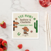 Serviette En Papier Wild West Rustic Cowboy Parti occidental (En situation)