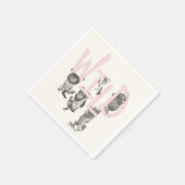 Serviette En Papier WILD | Wild Things et Max - Rose (Coin)