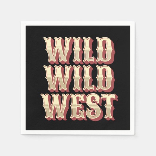 Serviette En Papier Wild Wild West (Devant)