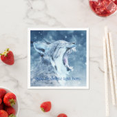 Serviette En Papier Wildcat dans la neige (En situation)