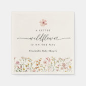 Serviette En Papier Wildflower Boho Baby Shower (Devant)