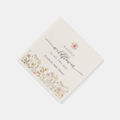 Serviette En Papier Wildflower Boho Baby Shower (Coin)