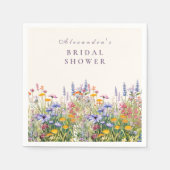 Serviette En Papier Wildflower Bridal Shower (Devant)
