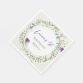 Serviette En Papier Wildflower First Birthday (Coin)