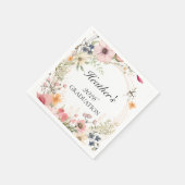 Serviette En Papier Wildflower Graduation  (Coin)