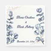 Serviette En Papier Wildflower Harmony Custom Wedding (Devant)