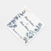 Serviette En Papier Wildflower Harmony Custom Wedding (Coin)