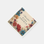 Serviette En Papier Wildflower Meadow Baby Shower (Coin)