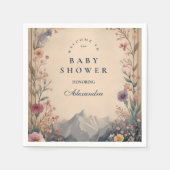 Serviette En Papier Wildflower Mountain Baby Shower (Devant)