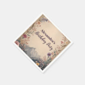 Serviette En Papier Wildflower Mountain Birthday (Coin)