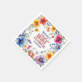 Serviette En Papier Wildflower Wild One 1st birthday Napkins (Coin)