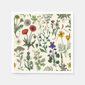 Serviette En Papier Wildflowers collage (Devant)