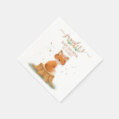 Serviette En Papier Wildlife Woodland Fox Baby Shower (Coin)