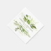 Serviette En Papier Wildwoods Botanical Rustic Greenerreception (Coin)
