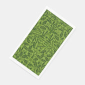 Serviette En Papier William Mirrors Acorns & chêne feuille Motif Vert (Coin)