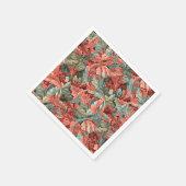 Serviette En Papier William Morris Acanthus Botanical Red Green (Coin)