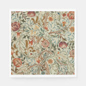 Serviette En Papier William Morris Acanthus Broderie Motif Floral (Devant)