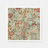 Serviette En Papier William Morris Acanthus Broderie Motif Floral (Devant)