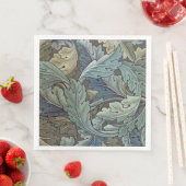 Serviette En Papier William Morris Acanthus Sage Fleur Floral Botaniqu (En situation)