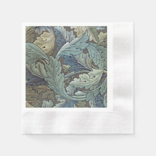 Serviette En Papier William Morris Acanthus Sage Fleur Floral Botaniqu