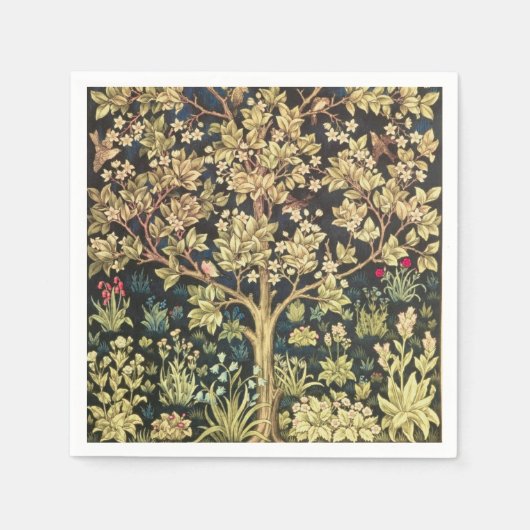 Serviette En Papier William Morris Arbre De Vie (Devant)