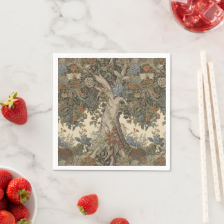 Serviette En Papier William Morris Arbre De Vie Vintage Pré-Raphaélite