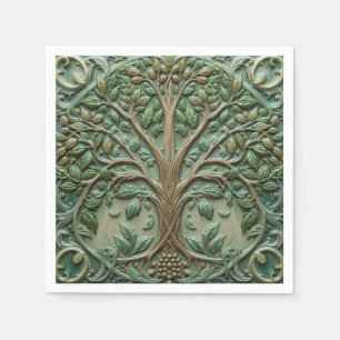 Serviette En Papier William Morris arbre de vie Vintage préraphaélite