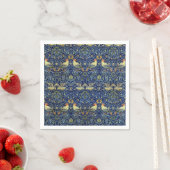 Serviette En Papier William Morris Bird Motif (En situation)