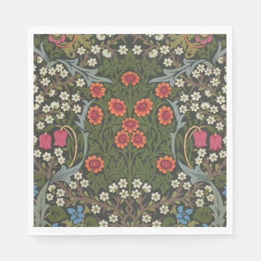 Serviette En Papier William Morris Blackthorn Garden Flower Classic (Devant)