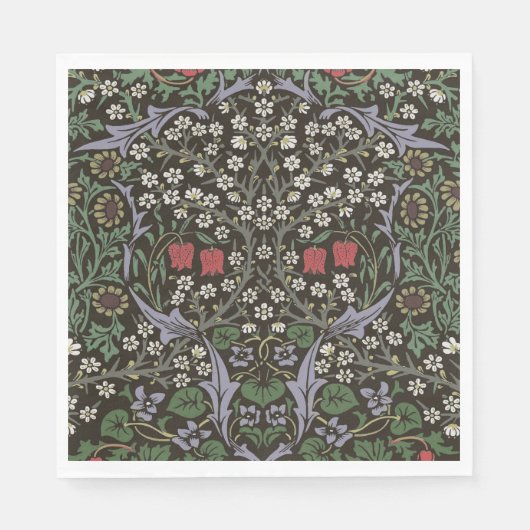 Serviette En Papier William Morris Blackthorn Tapestry Floral (Devant)