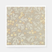 Serviette En Papier William Morris Chêne et papier d'maïs (Devant)