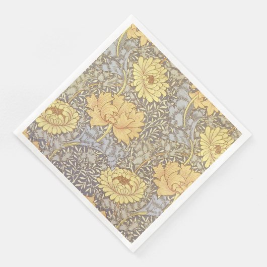 Serviette En Papier William Morris Chrysanthemum Fleurs maman (Coin)