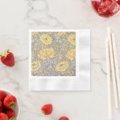 Serviette En Papier William Morris Chrysanthemum Fleurs maman (En situation)
