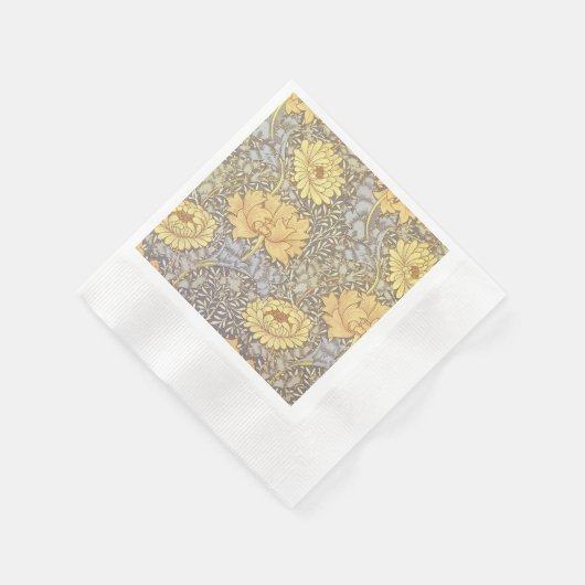 Serviette En Papier William Morris Chrysanthemum Fleurs maman (Coin)